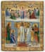 AN ICON 'THE PROTECTING VEIL OF THE MOTHER OF GOD'