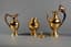 GOLD-PLATED COFFEE SET, 3 PIECES