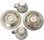 PAIR OF SOVIET SILVER AND CLOISONNE ENAMEL COFFEE CUPS AND SAUCERS
Leningrad jewellery-watch factory, 1967