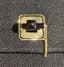 CARTIER PARIS
ART DÉCO EVENING BAG WITH 18K YELLOW GOLD AND BLACK ENAMEL CLASP, CIRCA 1925-30