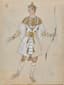 MSTISLAV DOBUZHINSKY (1875-1957)
Costume design for Tamino: an archer, from Mozart’s Opera ‘The magic flute’