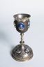 CALICE EN ARGENT DORÉ, FILIGRANE ET ÉMAIL
Russie, 19ème siècle