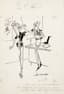 ALBERT-GEORGES BADERT (1914-1994)
SET OF FOUR HUMOROUS PRESS DRAWINGS FOR 'ICI PARIS' MAGAZINE