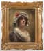 KONSTANTIN MAKOVSKY (1839-1915)
Young woman with red chrysanthemums.