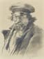 PERIKL KSIDIAS (1872 - 1942)
Portrait of a Russian man in a kartuz, circa 1910-1920