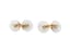 CARTIER 18K GOLD CUFFLINKS WITH CRYSTAL AND DIAMOND