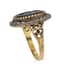 19TH CENTURY GOLD, SILVER, DIAMOND AND CARNELIAN INTAGLIO CHARM RING