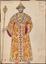MSTISLAV DOBUZHINSKY
(1875 -1957)
Costume design for Boris Godunov . Coronation