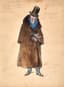ALEXANDRE BENOIS (1870-1960)
Costume design for Gentleman for the ballet ‘Petrushka’ by Igor Stravinsky at Covent Garden in 1956