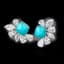 SAPPHIRE AND TURQUOISE EARRINGS