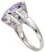 MAUBOUSSIN 18K WHITE GOLD, AMETHYST, DIAMOND RING