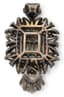 BLACK RHODIUM-PLATED 18K WHITE GOLD AND DIAMOND PENDANT