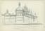 YURI KHYMYCH (1928-2003)
Panorama of an Ancient City, [double sided drawing with a sketch for Tower of the Rostov Kremlin on reverse]