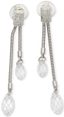 SWAROVSKI THREE PAIRS OF CRYSTAL DROP EARRINGS