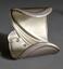 SILVER, WHITE GOLD, ONYX, MOTHER OF PEARL AND DIAMONDS CUFF BRACELET AFTER ERTE, CIRCA 1980S