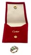 CARTIER
18K YELLOW GOLD DIAMOND SAPPHIRE EMERALD AND RUBY RING, CIRCA 1980