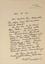 CARL JACOB BURCKHARDT (1891-1974)
Autograph letter signed to Helene Markwalder in Mariastein