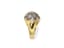 18K YELLOW GOLD AND DIAMOND DOME RING