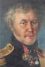 PEINTRE ANONYME DU XIXe
Portrait du lieutenant-colonel Theodor Sonnenbach, Commandant du Régiment de gragons d’Orenbourg.