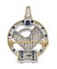 ‘HORSE HEAD’ ART DECO STYLE 18K GOLD DIAMOND SAPPHIRE BROOCH