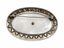 [SANS RESERVE]
BROCHE OVALE DE STYLE ART DECO EN ARGENT ET NACRE