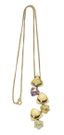 CHIAMPESAN COLLIER EN OR JAUNE 18K, AMÉTHYSTE, QUARTZ ET CITRINE