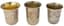SET OF THREE RUSSIAN SILVER-GILT BEAKERS/ VODKA GLASSES, LATE 19TH CENTURY