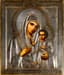 AN ICON 'THE IVERSKAYA MOTHER
OF GOD' IN A SILVER OKLAD