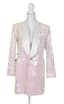 BALMAIN GIRLS MINI ME SEQUIN BLAZER JACKET DRESS