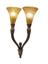 EDGAR WILLIAM BRANDT (1880-1960)
DAUM FRERES
Art deco pair of wall lights