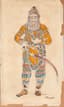 NICHOLAS ROERICH (1874–1947)
Costume Design for Khan Konchak performed by Fedor Shaliapin in the opera 'Prince Igor' by Borodin