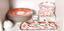 RAYNAUD FRANCE ‘CRISTOBAL RED CORAL’ LIMOGES PORCELAIN TABLE SERVICE, 141 pieces