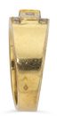 VINTAGE 18K YELLOW GOLD DIAMOND AND EMERALD RING