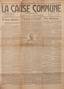 A newspaper La Cause commune in french, political editor is V. Burtsev, 4 p., No. 63, Saturday, September 27, 1919.
