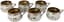 SIX PARCEL-GILT SILVER CUPS
Austria-Hungary, 1867 - 1872