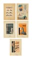 ENSEMBLE DE SEPT ESQUISSES POUR LES AFFICHES SOVIÉTIQUES