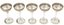 SAINT-LOUIS
SUITE DE CINQ COUPES A CHAMPAGNE EN CRISTAL SOUFFLE A DECOR FLORAL, CIRCA 1925–1930