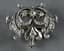 ROSE-CUT DIAMOND, SILVER, AND GOLD BROOCH