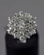 WHITE GOLD AND DIAMOND RING 18K