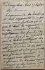 HECTOR MALOT (1830-1907)
Ecrivain. Lettre autographe signée.