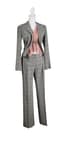 DOLCE & GABBANA
Ladies grey Prince-de-galles wool suit with rose lace finitions