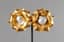 SILVER GILT AND PEARL FLOWER EARRINGS
