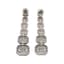 GIRONA PRIVÉ 18K WHITE GOLD DIAMOND, BLACK ONYX AND MOTHER-OF-PEARL PENDANT EARRINGS