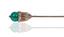 CARTIER NY 14K GOLD AND CHRYSOPRASE TIE /HAT PIN, CIRCA 1950