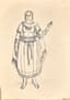 ELENA A. BENOIS (1898-1972)
A sketch for a costume. From the archive of Dobuzhinsky