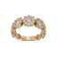 BAGUE DIAMANTS EN OR JAUNE 18K