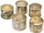 SET OF FIVE FRENCH SILVER NAPKINS RINGS
late 19th- early 20th century
