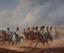 JULIUS CARL SCHULZ (1808-1896)
The Brandenburg Cuirassier Regiment at the outskirts of Berlin
