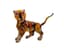 GOLD, RUBY AND DIAMOND TIGER BROOCH
Yellow gold brooch with enamel decorations, set with diamonds and two rubies