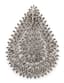 18K WHITE GOLD AND DIAMOND ‘TEARDROP’ PENDANT